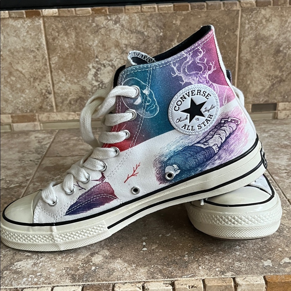 Converse Chuck 70 Artist Series Multicolor High-Top Sneakers Men’s 8, Women’s 10 - Picture 4 of 8
